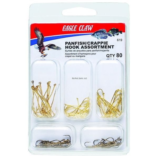 Eagle Claw Panfish/Crappie Hook Assortment, Size 2