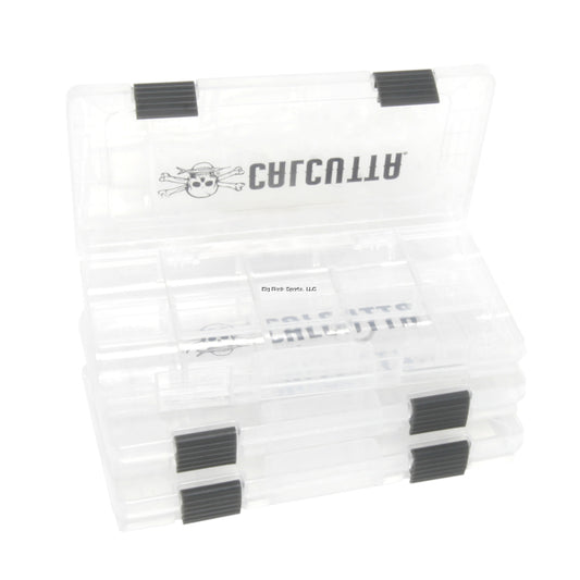 Calcutta 3500 Size Tackle Trays, Clear, 2-Latch, Priced per tray