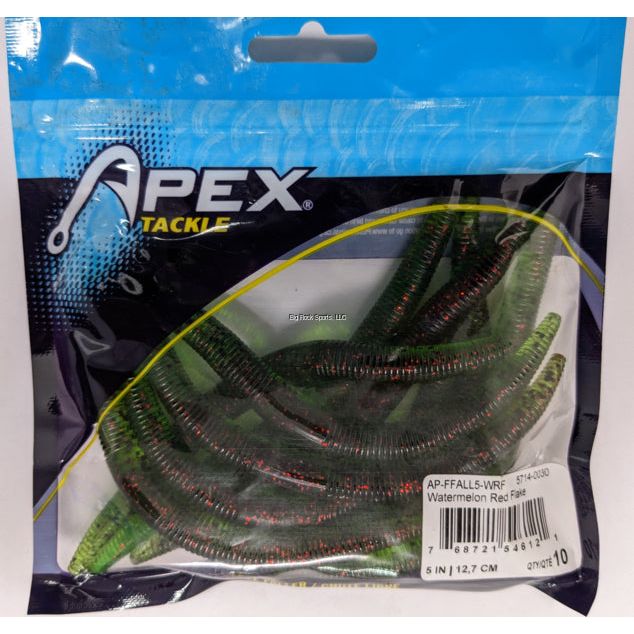 Apex Free Faller Worm 5" (10 Pack)