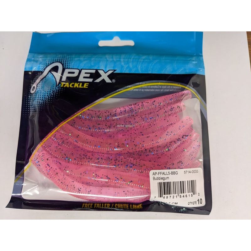Apex Free Faller Worm 5" (10 Pack)