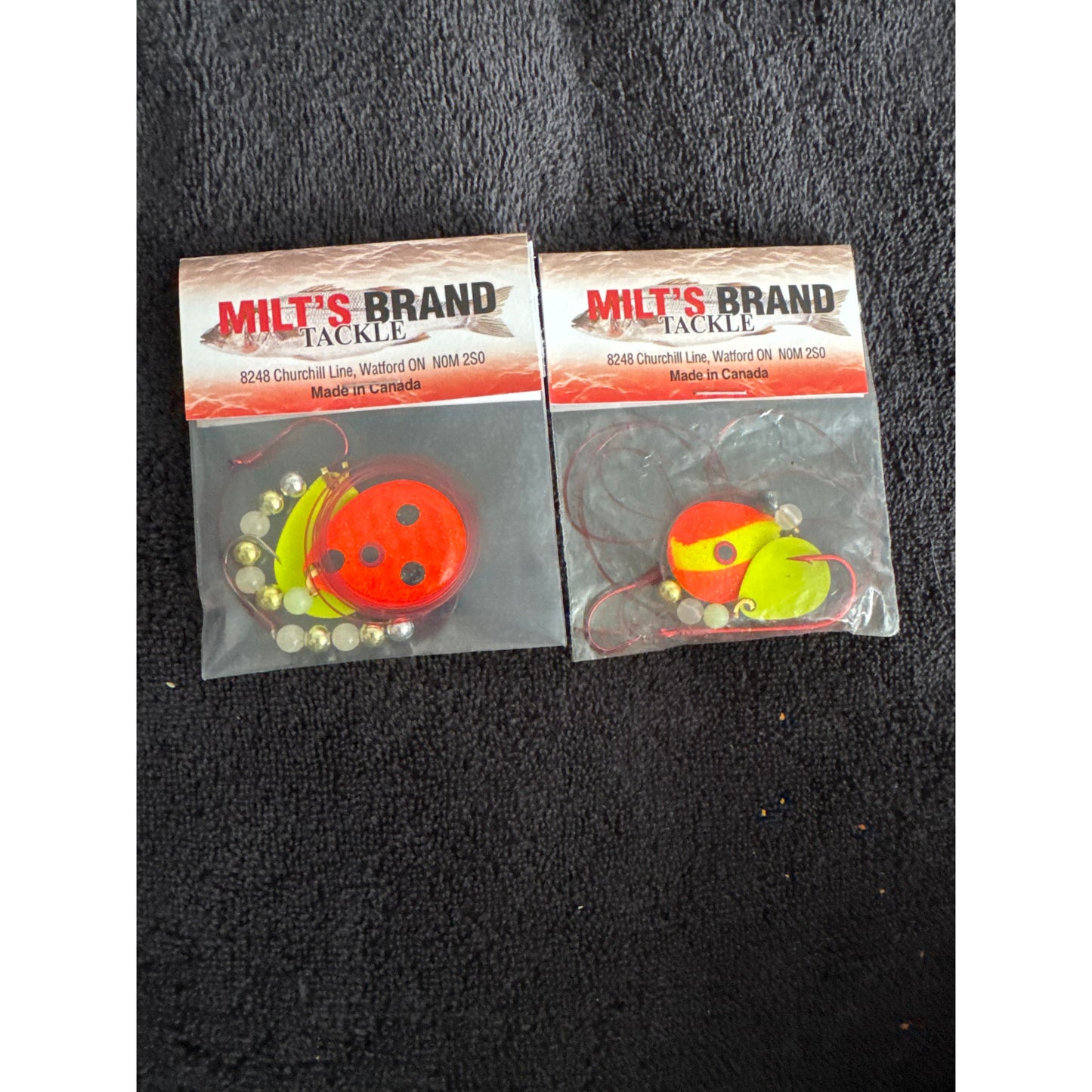 MILT`S Brand Tackle Dual Spinner Worm Harness