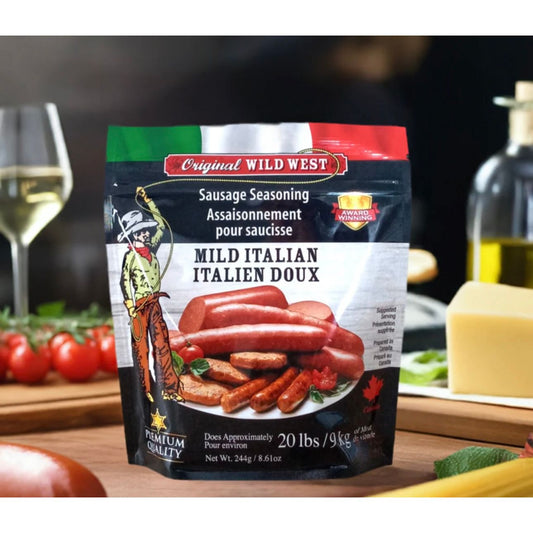 Original Wild West Sausage Seasoning, Mild Italian