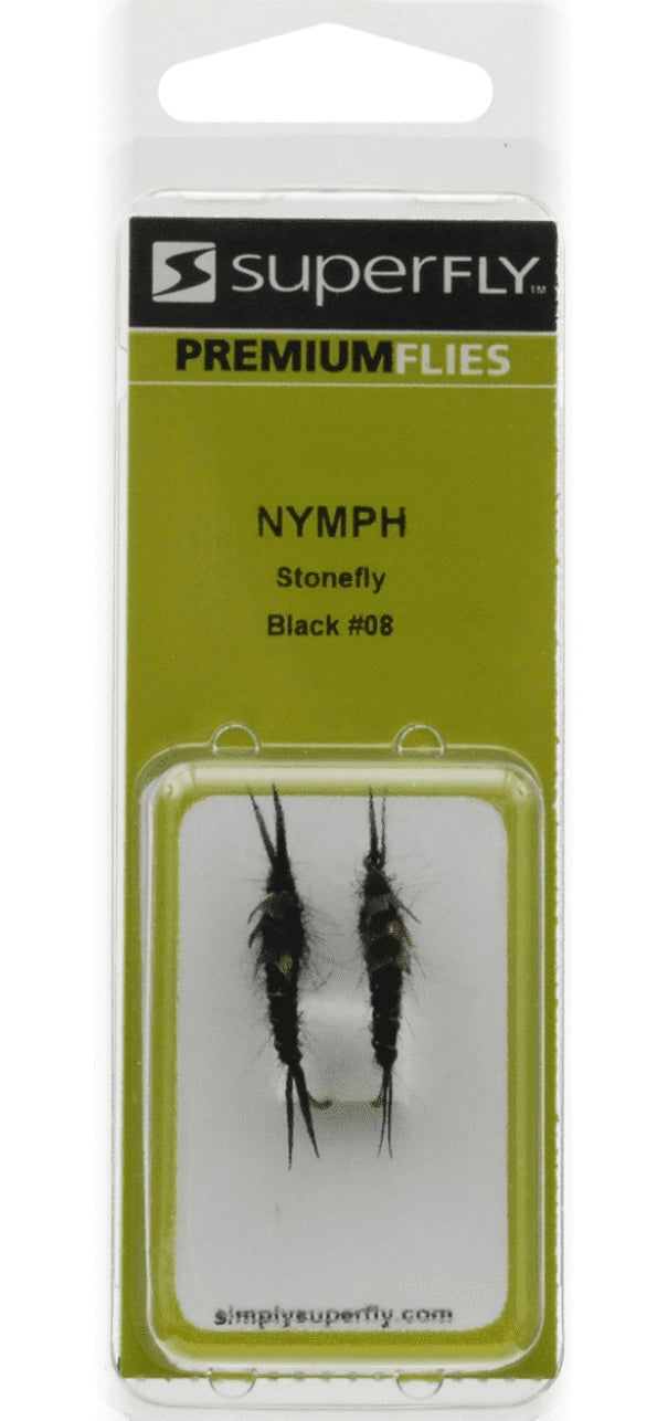 Superfly Premium Nymph Stone Fly Black #10