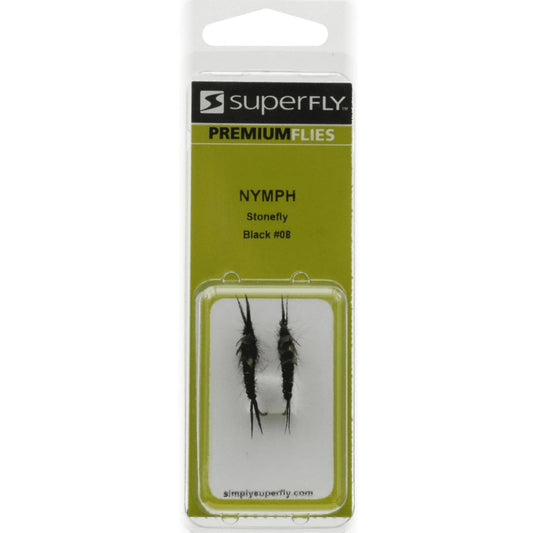 Superfly Premium Nymph Stone Fly Black #10