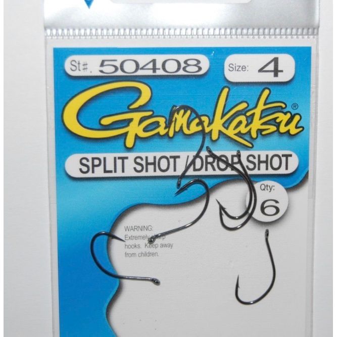 Hameçons Gamakatsu Split Shot/Drop Shot taille 4