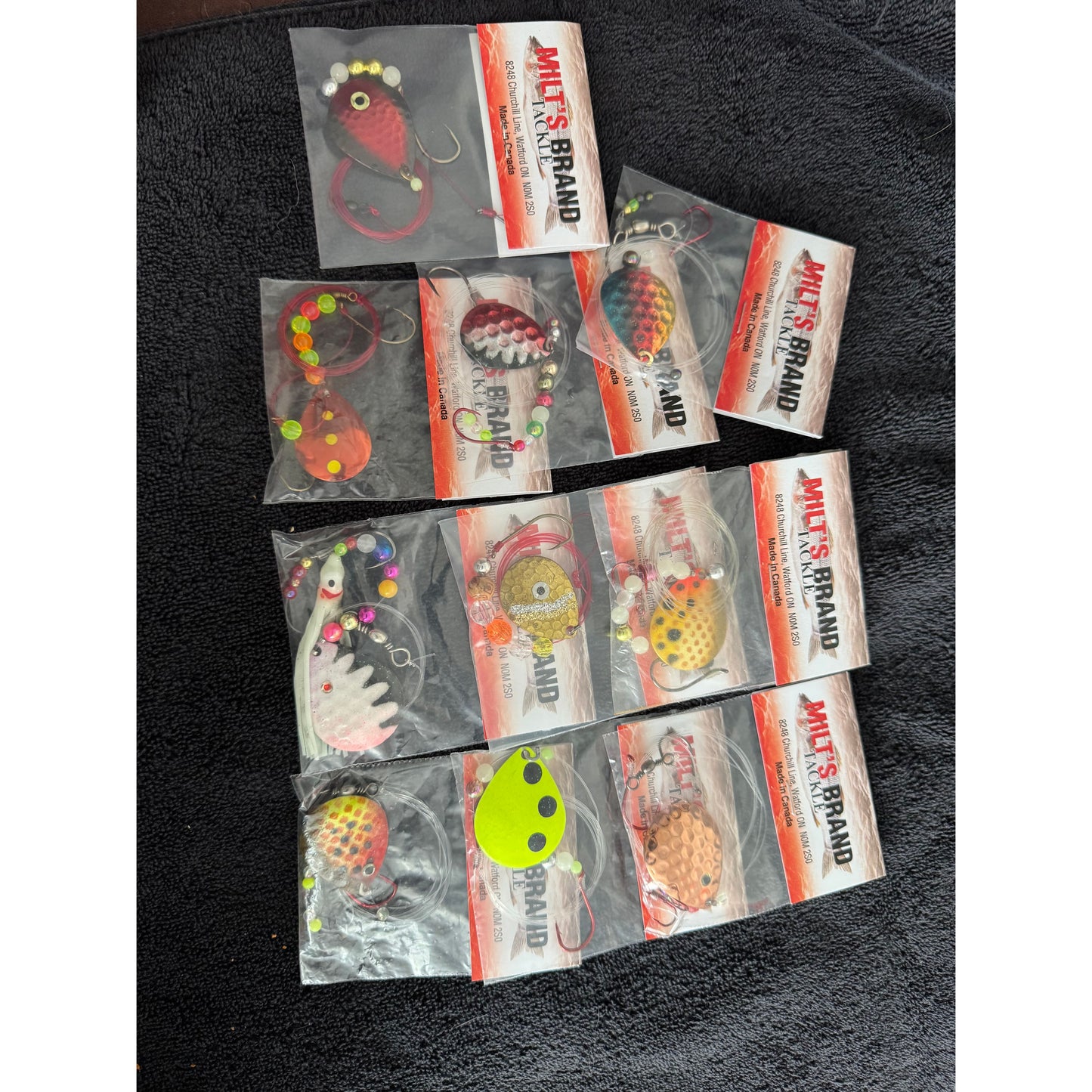 MILT`S Brand Tackle Single Spinner Worm Harness
