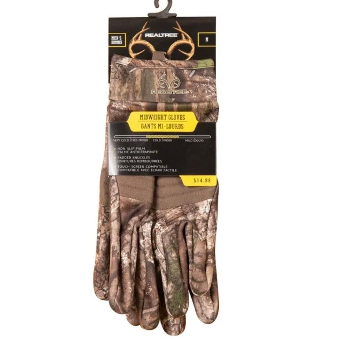 Realtree Waterproof Midweight Gloves L/XL
