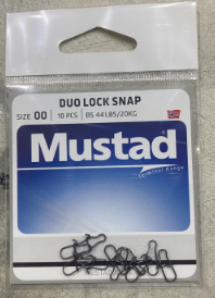 Mustad Dual Lock Snap Black Size 0