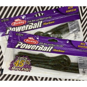 Berkley Powerbait MaxScent Kingtail Green Pumpkin 8"