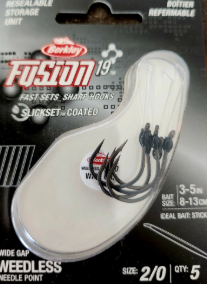 Berkley Fusion19 Weedless Wide Gap Smoke Satin