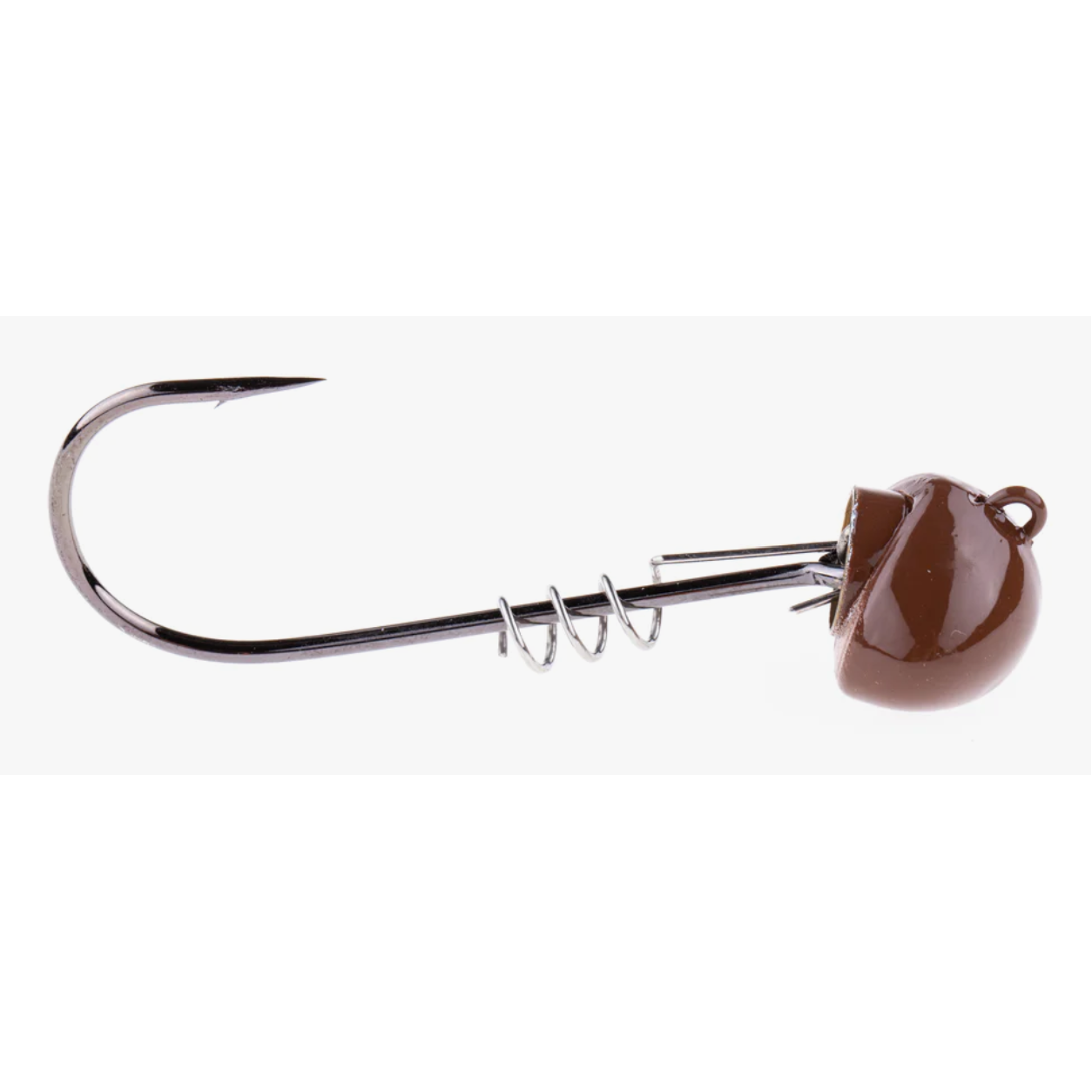 Freedom-Football Head Jigs 3/4oz, 2Pk Brown
