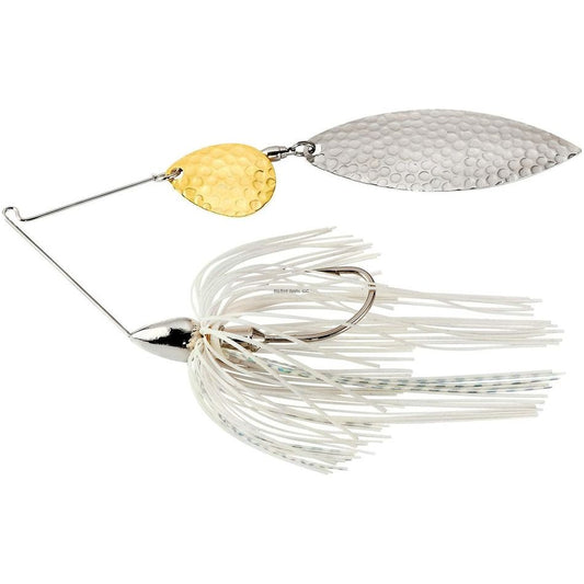 War Eagle War 3/8 Tw/H Nf Spinnerbait, White Silver