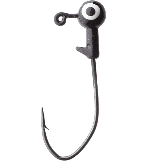 Eagle Claw Heavy Duty Ball Jighead, 1/4oz, 10Pk Black