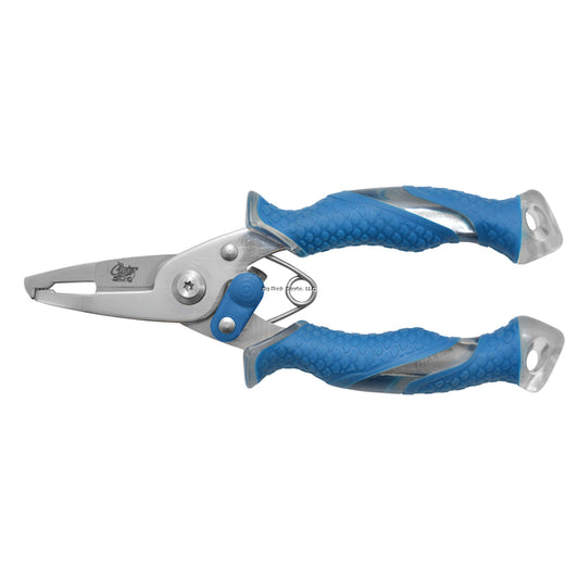 Cuda 5" Titanium Bonded Stainless Steel Mini Plier with Ring Splitter and Crimper Cuts Braid Locks