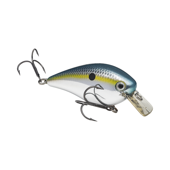 Strike King KVD 2.5 Square Bill Silent Crankbait, 3 1/4", 5/8oz Chrome Sexy Shad