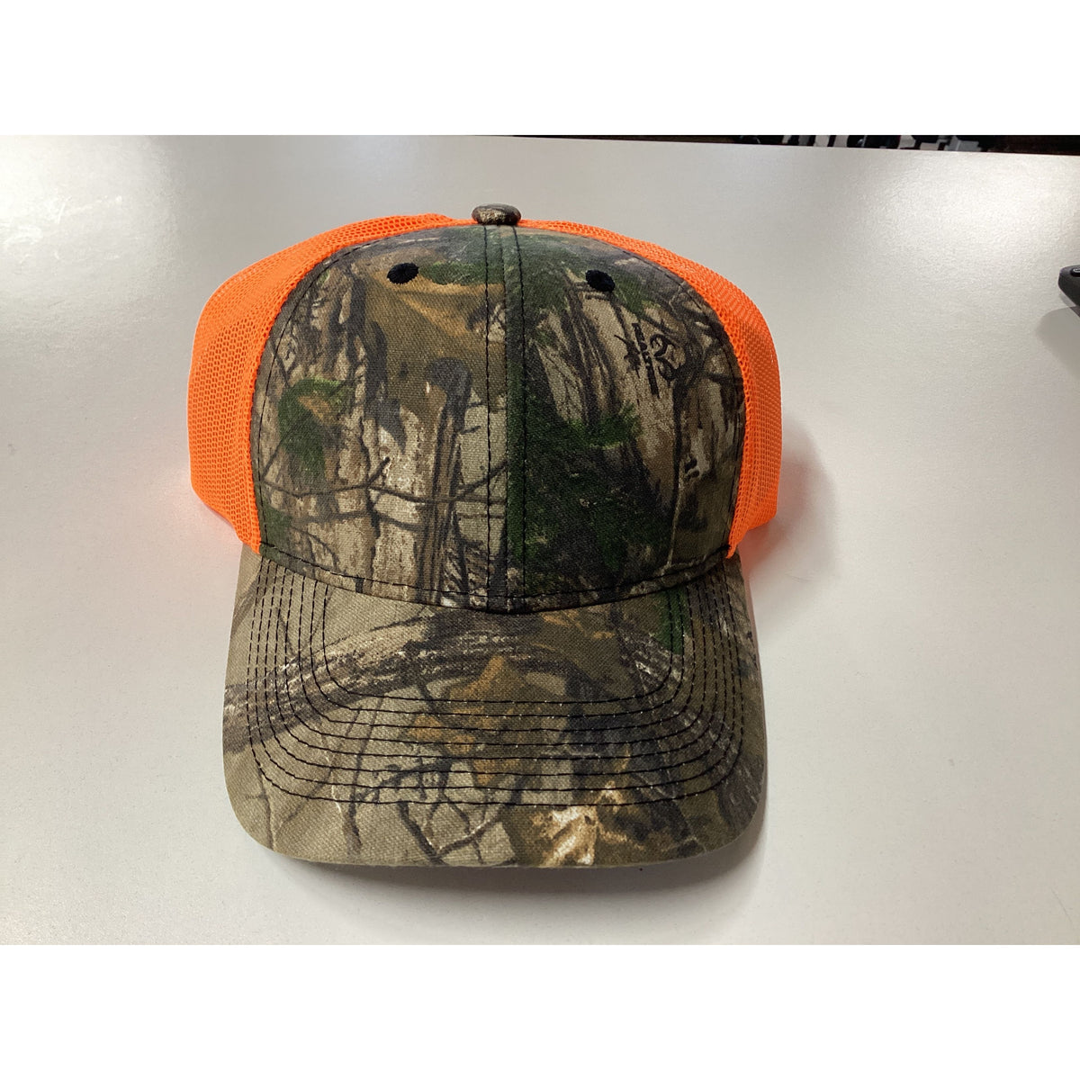 Realtree Camo Hat – Orange Accent Snapback