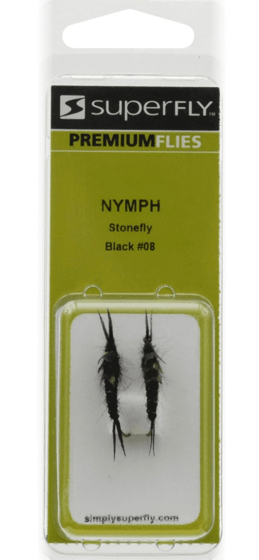 Superfly Premium Nymph Stone Fly Black #10