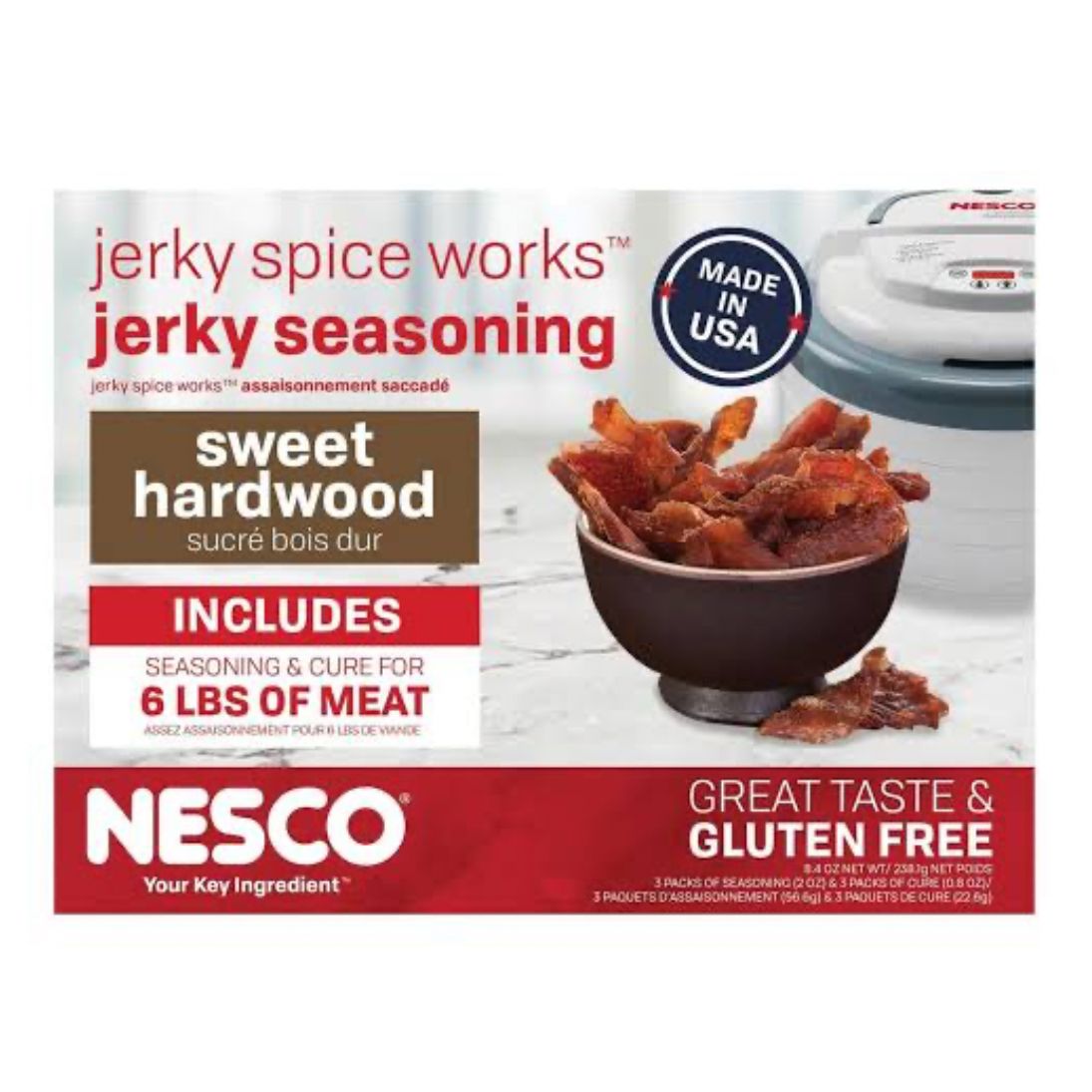 NESCO Sweet Hardwood Jerky Seasoning, 6 lb Yield