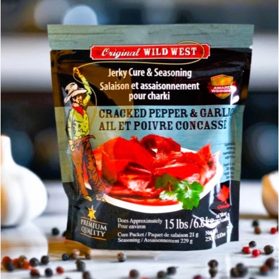 Wild West Cracked Pepper & Garlic Jerky Seasoning