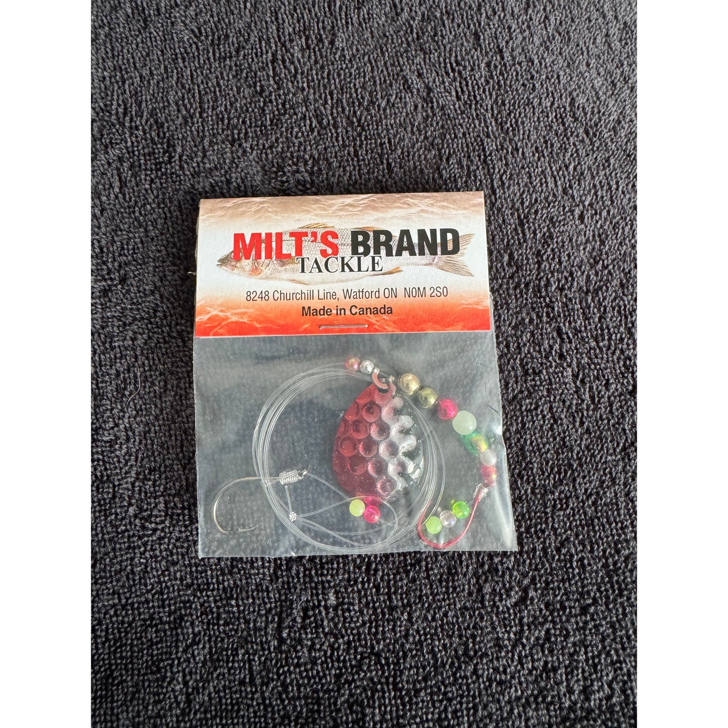 MILT`S Brand Tackle Single Spinner Worm Harness