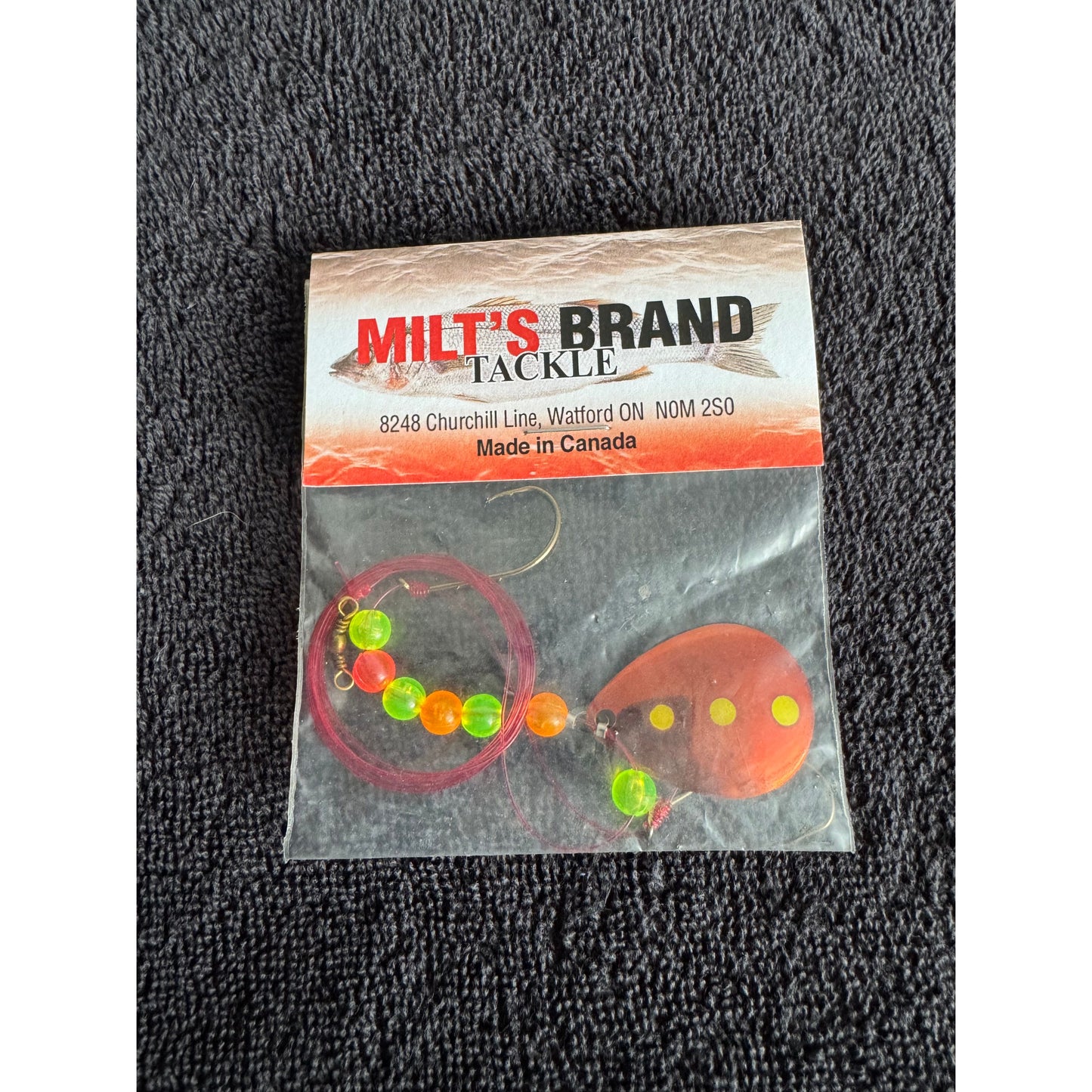 MILT`S Brand Tackle Single Spinner Worm Harness