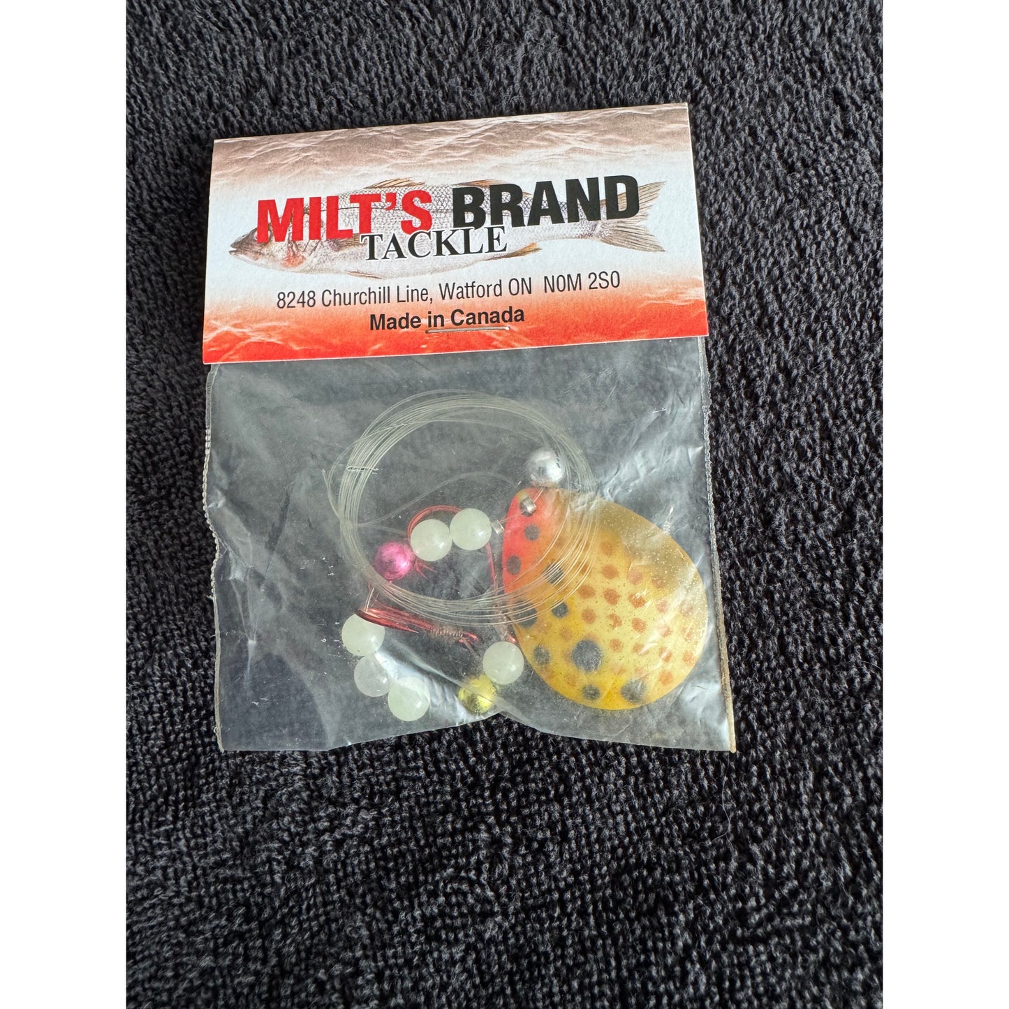 MILT`S Brand Tackle Single Spinner Worm Harness
