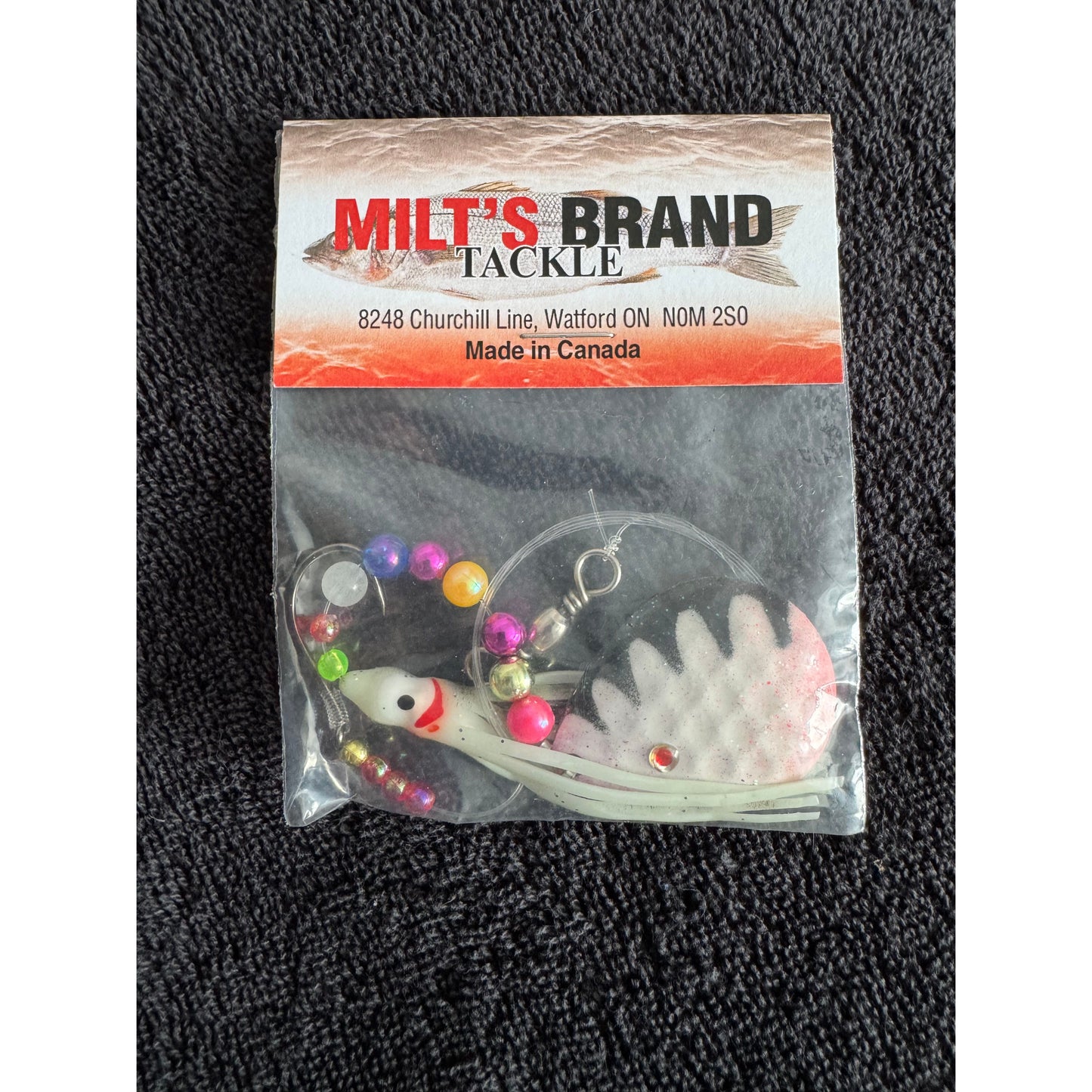 MILT`S Brand Tackle Single Spinner Worm Harness