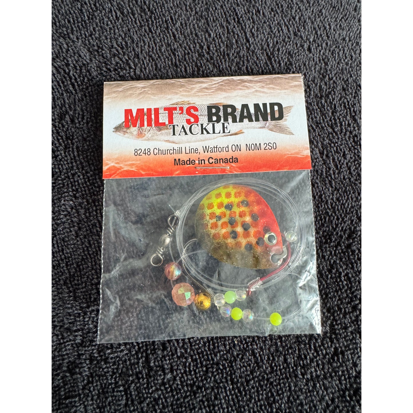 MILT`S Brand Tackle Single Spinner Worm Harness