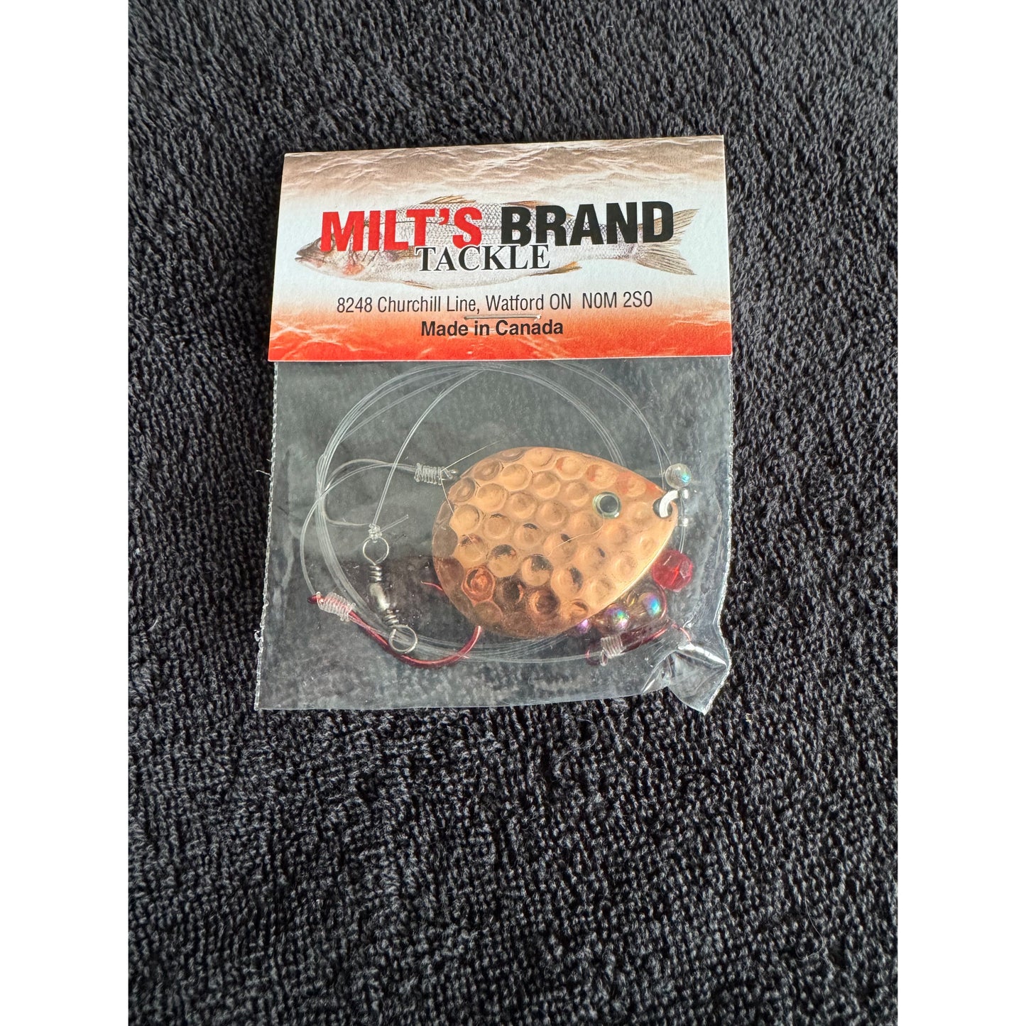 MILT`S Brand Tackle Single Spinner Worm Harness