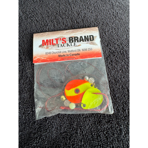 MILT`S Brand Tackle Dual Spinner Worm Harness