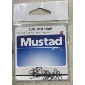 Mustad Dual Lock Snap Black Size 0