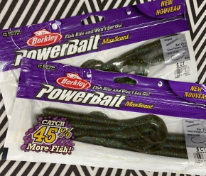 Berkley Powerbait MaxScent Kingtail Green Pumpkin 8"
