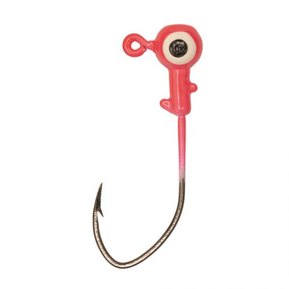 Eagle Claw Heavy Duty Ball Jighead 3/8oz, 10Pk Pink/Bronze